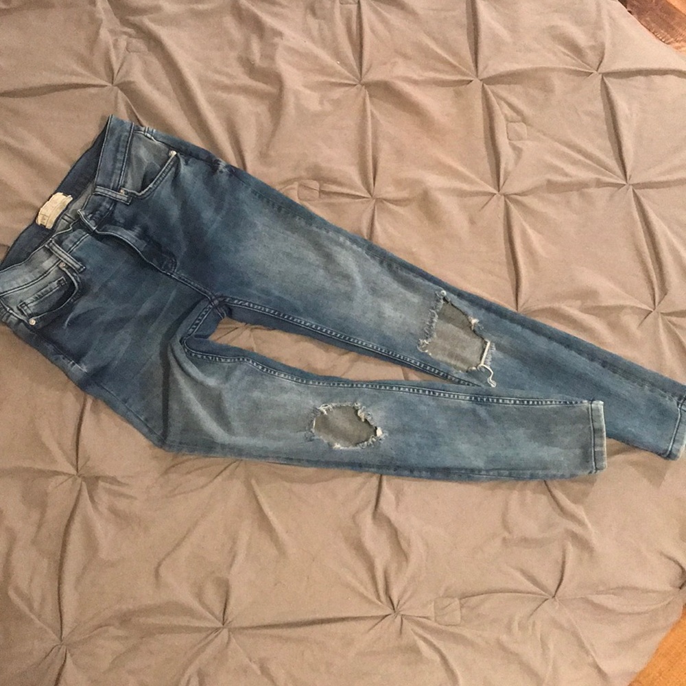 Free People high waist skinny jeans